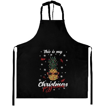 Discover Winter Christmas Pyjama Pineapple Aprons