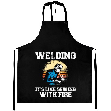 Discover Welder Welding Vintage Retro Aprons