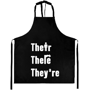 Discover Their There They're English Teacher Grammar Aprons