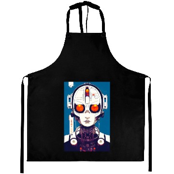 Discover Cyberpunk Chibi Girl Aprons