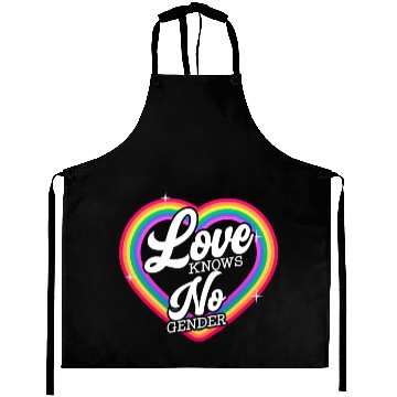 Discover Love Knows No Gender Rainbow Pride Month Aprons