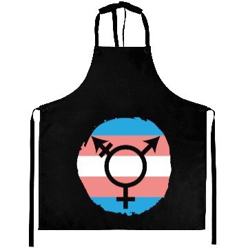 Discover Trans Rainbow Pride LGBTQ Transgender Rights Aprons
