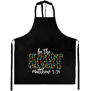 Discover Be The Light Mathew Christmas Lights Teacher Aprons