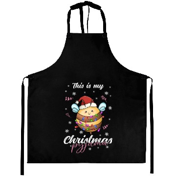 Discover Winter Christmas Pyjama bee Aprons