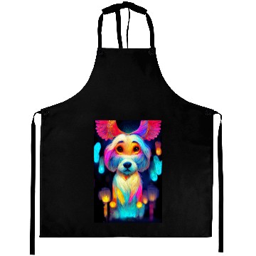 Discover Angel Dog 014 Aprons