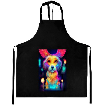 Discover Angel Dog 012 Aprons