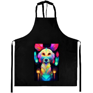 Discover Angel Dog 021 Aprons