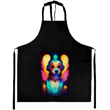Discover Angel Dog 022 Aprons
