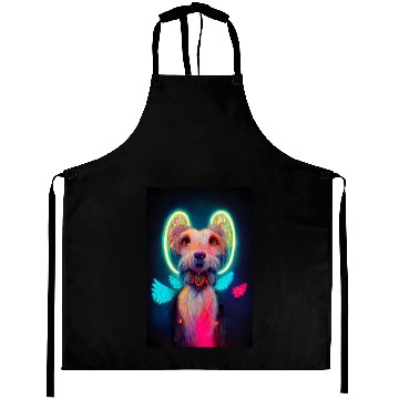 Discover Angel Dog 034 Aprons