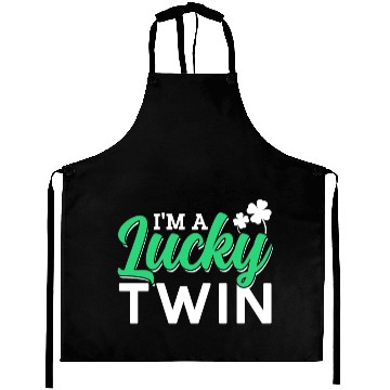 Discover I'm A Lucky Twin Ireland Irish St. Patricks Day Aprons