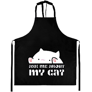 Discover Ask Me About My Cat Aprons