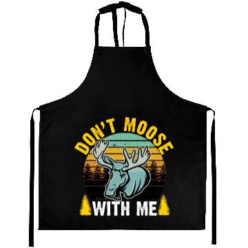 Discover Retro - Don't Moose with Me Aprons