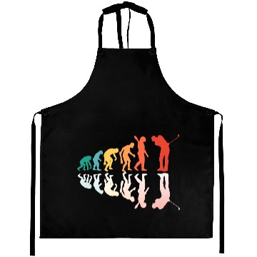Discover Human Evolution Band Golf Aprons