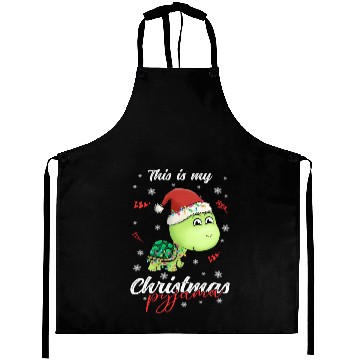 Discover Winter Christmas Pyjama Turtle Aprons
