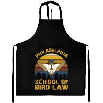 Discover Vintage Philadelphia School Of Bird Law For Nature Aprons