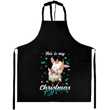 Discover Winter Christmas Pyjama Goat Aprons