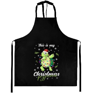 Discover Winter Christmas Pyjama Turtle Aprons