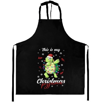 Discover Winter Christmas Pyjama Turtle Aprons