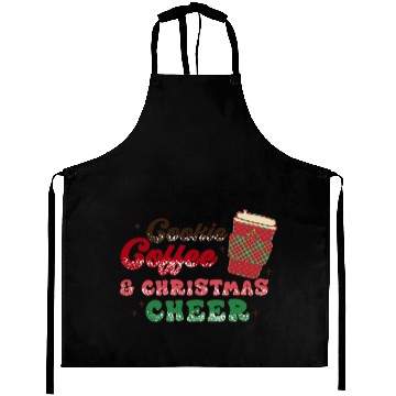 Discover Cookie Coffee and Christmas Cheer Aprons