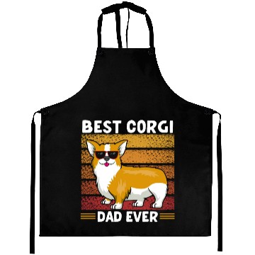 Discover Best Corgi Dad Ever Aprons