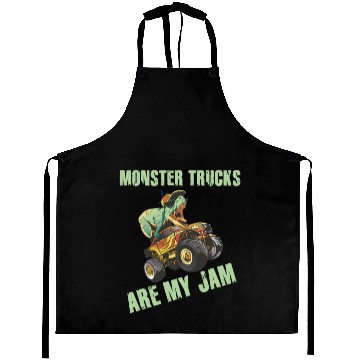 Discover Monster Trucks Are My Jam Vintage Retro Aprons