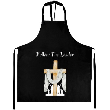 Discover Follow The Leader (Christian/Catholic) Aprons