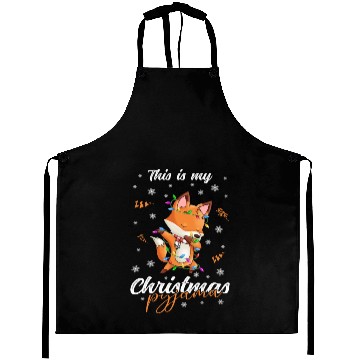 Discover Winter Christmas Pyjama Fox Aprons