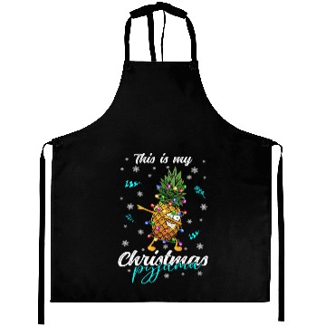 Discover Winter Christmas Pyjama Pineapple Aprons