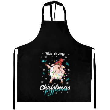 Discover Winter Christmas Pyjama Sheep Aprons