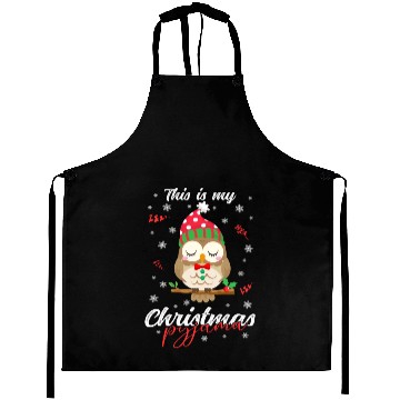 Discover Winter Christmas Pyjama Owl Aprons