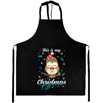 Discover Winter Christmas Pyjama Owl Aprons
