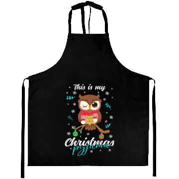 Discover Winter Christmas Pyjama Owl Aprons