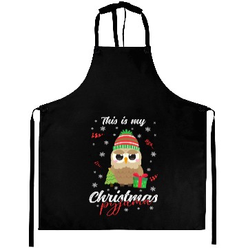 Discover Winter Christmas Pyjama Owl Aprons