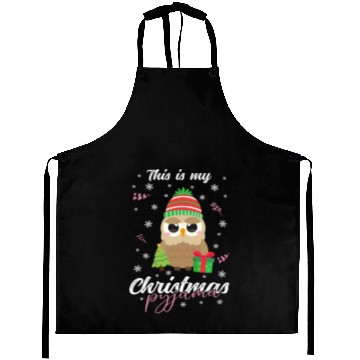 Discover Winter Christmas Pyjama Owl Aprons