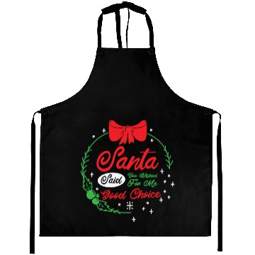 Discover Santa Christmas Wish Holiday Present Pick Up Lines Aprons