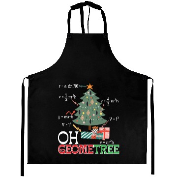 Discover Oh Geometree Funny Christmas Tree Costume Students Aprons