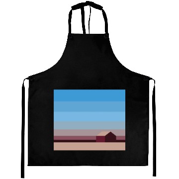Discover Sunset House Minimalist Abstract Art Landscape Aprons
