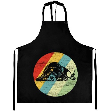 Discover Cavalier King Charles Spaniel Retro Dog Gift Aprons