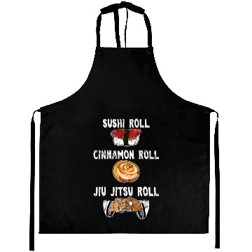 Discover Funny BJJ Sports Foodie Sushi Cinnamon Jiu Jitsu R Aprons
