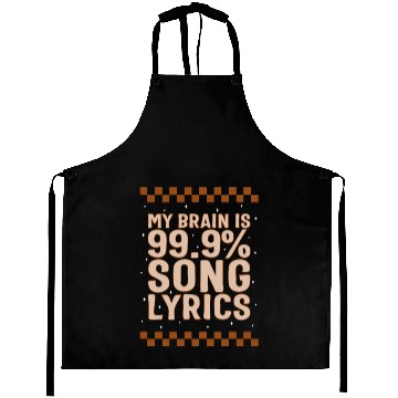 Discover Music Teacher Aprons, My Brain Is 99.9% Song
