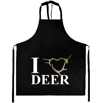 Discover I Heart Deer-White Aprons
