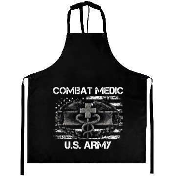 Discover Us Army Combat Medic U.S Army Veteran Aprons