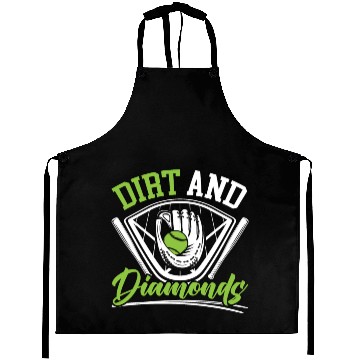 Discover Dirt And Diamonds Softball Player Pitcher Catcher Aprons