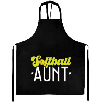 Discover Softball Aunt Softball Player Pitcher Catcher Aprons