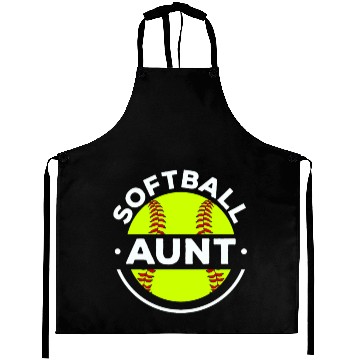 Discover Softball Aunt Softball Player Pitcher Catcher Aprons