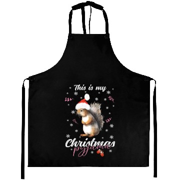 Discover Winter Christmas Pyjama Squirrel Aprons