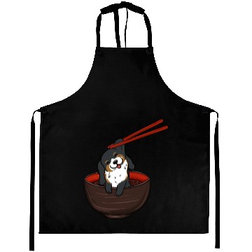 Discover Bernese Mountain Dog Dipping Noodles Aprons