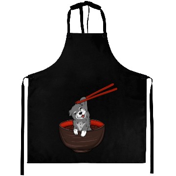 Discover Schnauzer Dipping Noodles Aprons