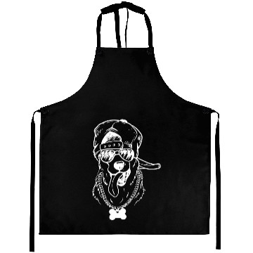 Discover Cool dog with funky cap Aprons