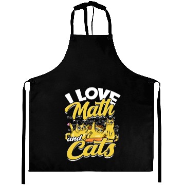 Discover I love math and cats - mathematical Aprons